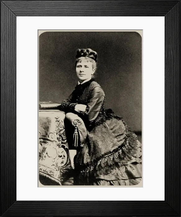 Framed Print : Portrait of the pianist and composer Marie Jaëll, née Trautmann (1846-1925). Creator: Anonymous Framed Print : Portrait of the pianist and composer Marie Jaëll, née Trautmann (1846-1925). Creator: Anonymous
