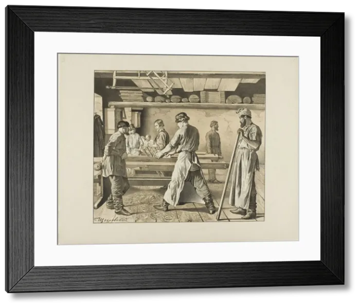 Framed Print : Scenes from Russian Folk Life, n.d. Creator: Ignatii Stepanovich Shchedrovski Framed Print : Scenes from Russian Folk Life, n.d. Creator: Ignatii Stepanovich Shchedrovski