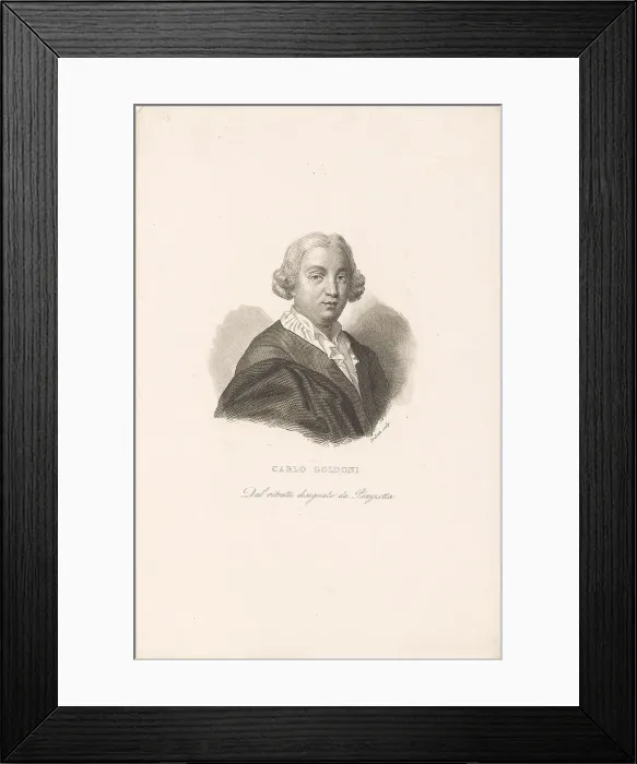 Framed Print : Carlo Goldoni (1707-1793). Creator: Piazzetta, Gian Battista (1683-1754) Framed Print : Carlo Goldoni (1707-1793). Creator: Piazzetta, Gian Battista (1683-1754)