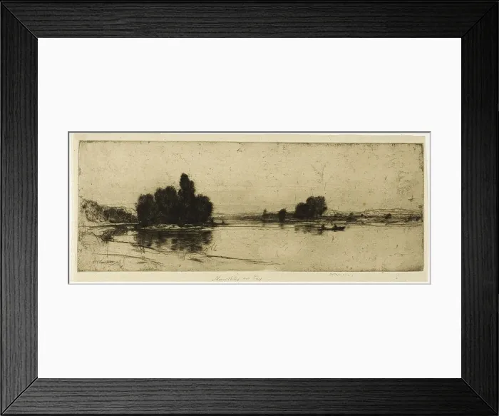 Framed Print : Murthly on the Tay, 1905. Creator: David Young Cameron Framed Print : Murthly on the Tay, 1905. Creator: David Young Cameron
