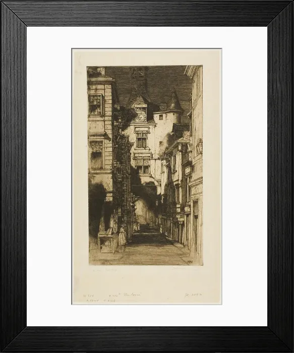 Framed Print : Amboise, 1903. Creator: David Young Cameron Framed Print : Amboise, 1903. Creator: David Young Cameron