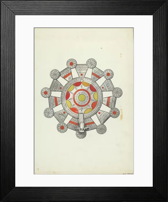 Framed Print : Cut Tin Candle Holder, 1935 / 1942. Creator: Dana Bartlett Framed Print : Cut Tin Candle Holder, 1935 / 1942. Creator: Dana Bartlett