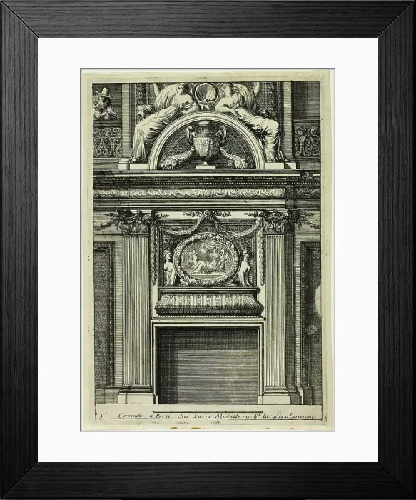 Framed Print : Chimneys in the Italian Manner, c. 1665. Creator: Jean le Pautre Framed Print : Chimneys in the Italian Manner, c. 1665. Creator: Jean le Pautre