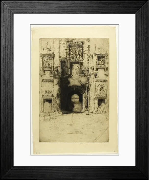 Framed Print : Mar's Work, Stirling. No. 2, 1907. Creator: David Young Cameron Framed Print : Mar's Work, Stirling. No. 2, 1907. Creator: David Young Cameron
