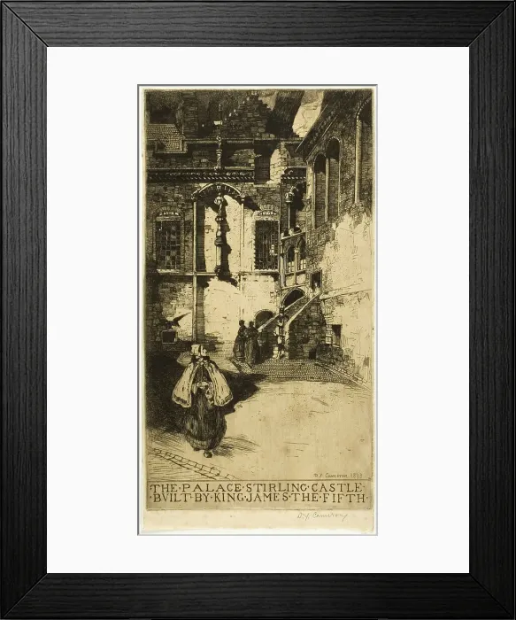 Framed Print : The Palace, Stirling Castle, 1893. Creator: David Young Cameron Framed Print : The Palace, Stirling Castle, 1893. Creator: David Young Cameron