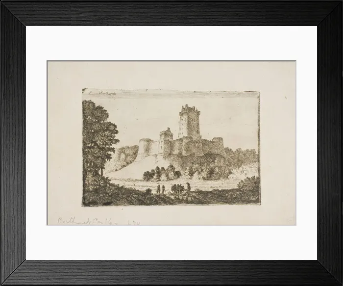Framed Print : Borthwick Castle, n.d. Creator: John Clerk