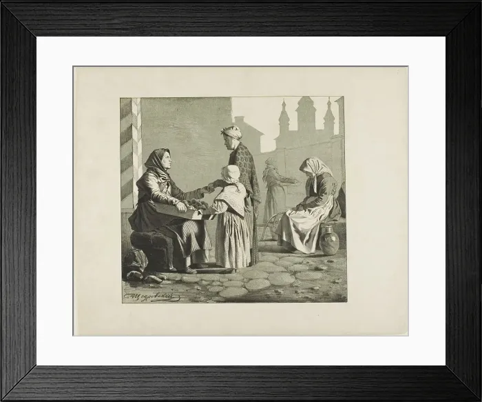 Framed Print : Scenes from Russian Folk Life, n.d. Creator: Ignatii Stepanovich Shchedrovski Framed Print : Scenes from Russian Folk Life, n.d. Creator: Ignatii Stepanovich Shchedrovski