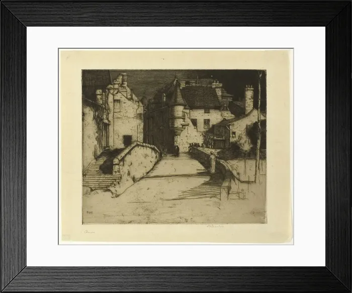 Framed Print : Chinon, 1902. Creator: David Young Cameron Framed Print : Chinon, 1902. Creator: David Young Cameron