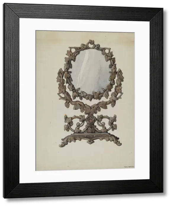 Framed Print : Shaving Mirror, 1936. Creator: Dana Bartlett Framed Print : Shaving Mirror, 1936. Creator: Dana Bartlett