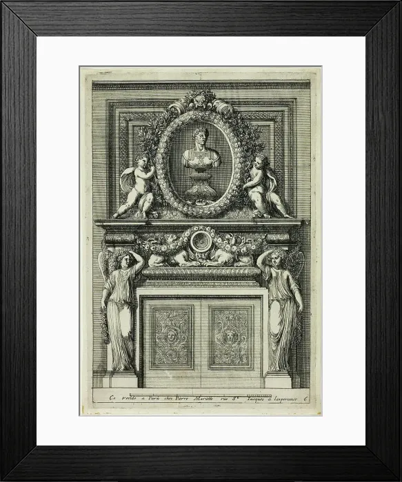 Framed Print : Chimneys in the Italian Manner, c. 1665. Creator: Jean le Pautre Framed Print : Chimneys in the Italian Manner, c. 1665. Creator: Jean le Pautre