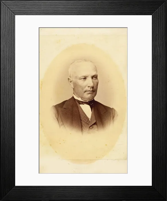 Framed Print : Portrait of Janis Cimze (1814-1881), 1860. Creator: Anonymous Framed Print : Portrait of Janis Cimze (1814-1881), 1860. Creator: Anonymous