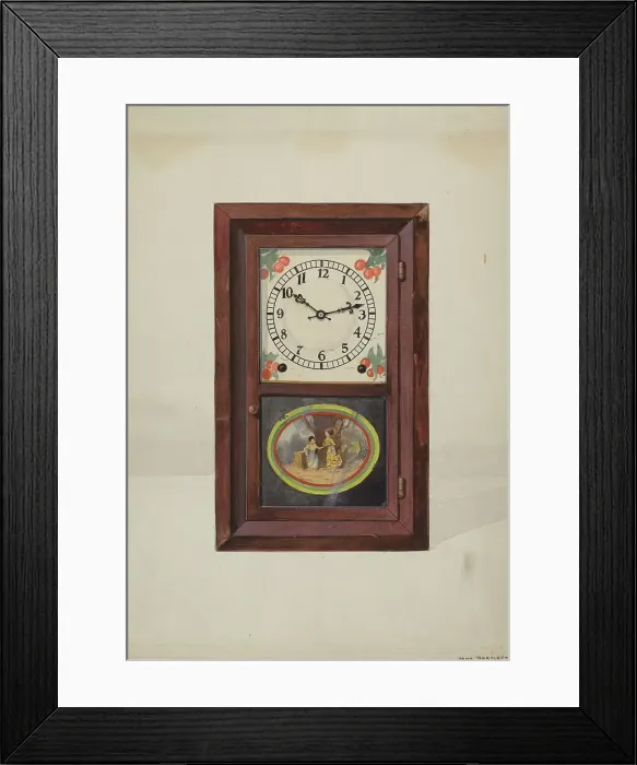 Framed Print : Clock, Seth Thomas, c. 1937. Creator: Dana Bartlett Framed Print : Clock, Seth Thomas, c. 1937. Creator: Dana Bartlett