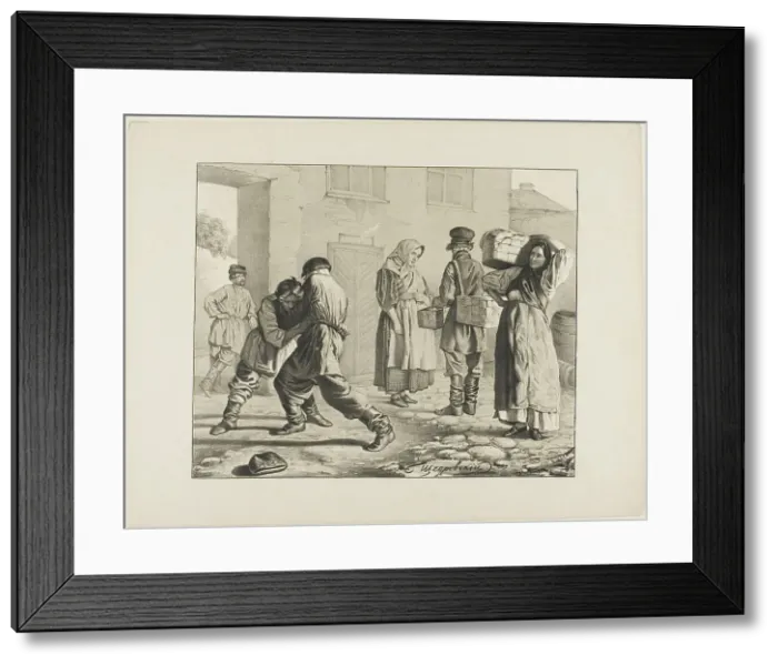 Framed Print : Scenes from Russian Folk Life, n.d. Creator: Ignatii Stepanovich Shchedrovski Framed Print : Scenes from Russian Folk Life, n.d. Creator: Ignatii Stepanovich Shchedrovski