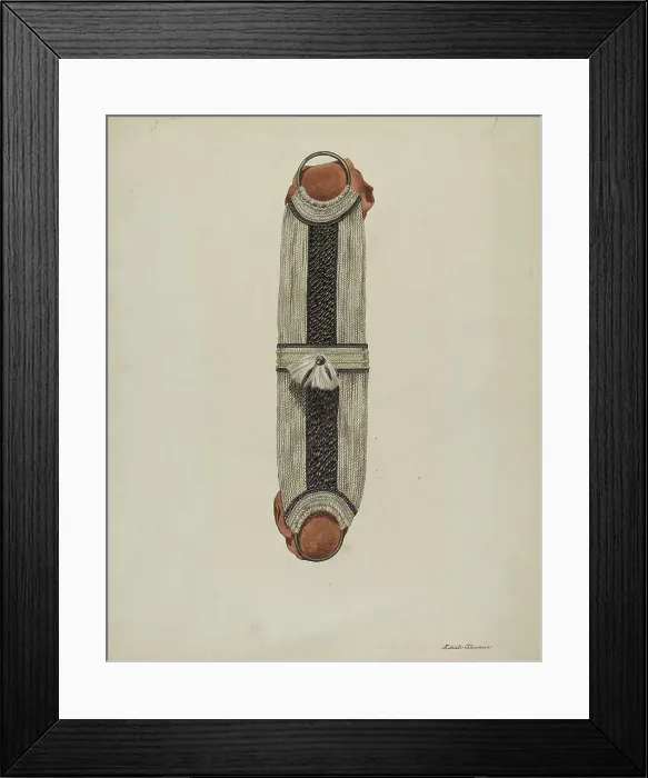 Framed Print : Horse Hair Cinch, c. 1937. Creator: Edith Towner Framed Print : Horse Hair Cinch, c. 1937. Creator: Edith Towner