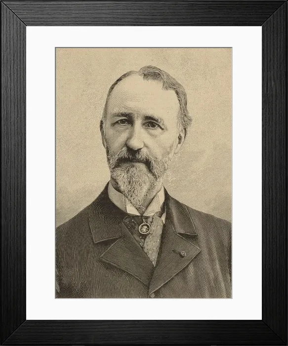 Framed Print : Portrait of the composer Théodore Dubois (1837-1924), 1896. Creator: Navellier, Narcisse (active 1850s-1870s) Framed Print : Portrait of the composer Théodore Dubois (1837-1924), 1896. Creator: Navellier, Narcisse (active 1850s-1870s)