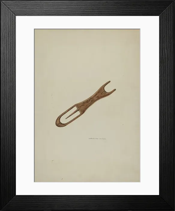 Framed Print : Fish Net Mender, c. 1940. Creator: Dorothea Bates Framed Print : Fish Net Mender, c. 1940. Creator: Dorothea Bates