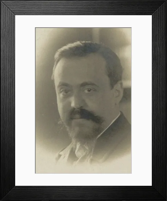 Framed Print : Portrait of the composer Paul Dukas (1865-1935), 1895. Creator: Anonymous