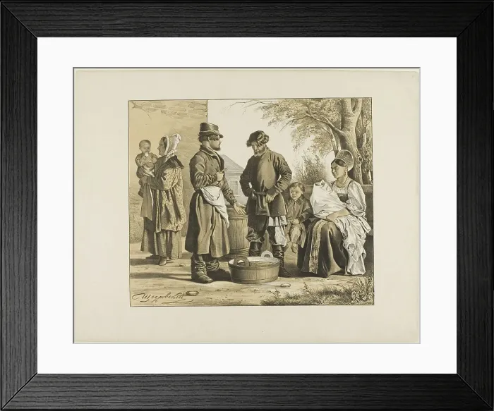 Framed Print : Scenes from Russian Folk Life, n.d. Creator: Ignatii Stepanovich Shchedrovski Framed Print : Scenes from Russian Folk Life, n.d. Creator: Ignatii Stepanovich Shchedrovski