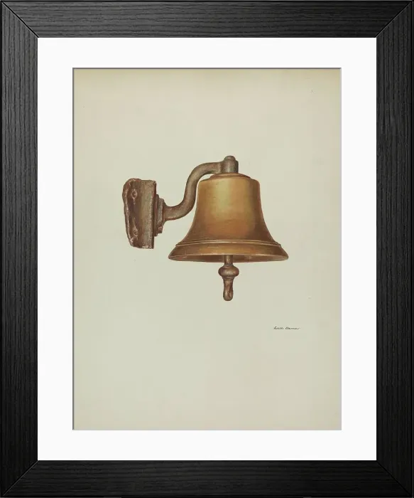 Framed Print : Bell, from Presidential Yacht Sylph, 1940. Creator: Edith Towner. Bell, from Presidential Yacht Sylph, 1940. Creator: Edith Towner Framed Print : Bell, from Presidential Yacht Sylph, 1940. Creator: Edith Towner. Bell, from Presidential Yacht Sylph, 1940. Creator: Edith Towner
