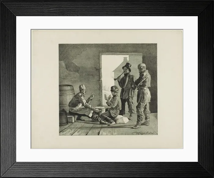 Framed Print : Scenes from Russian Folk Life, n.d. Creator: Ignatii Stepanovich Shchedrovski Framed Print : Scenes from Russian Folk Life, n.d. Creator: Ignatii Stepanovich Shchedrovski