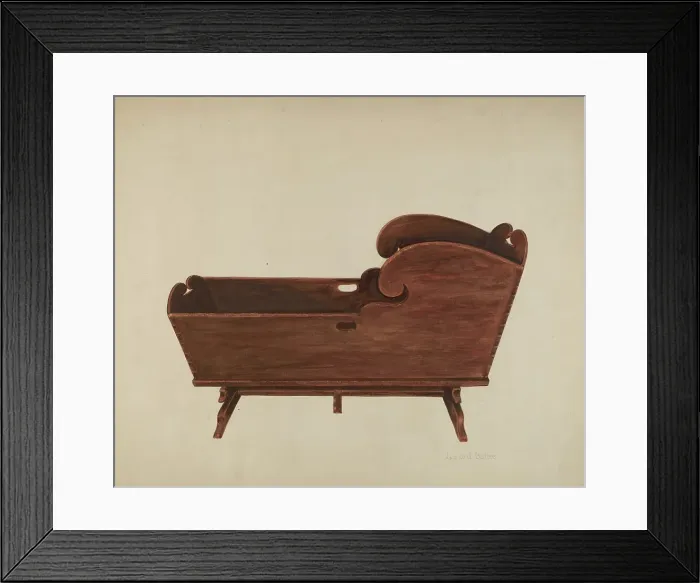 Framed Print : Cradle, c. 1937. Creator: Leonard Battee Framed Print : Cradle, c. 1937. Creator: Leonard Battee
