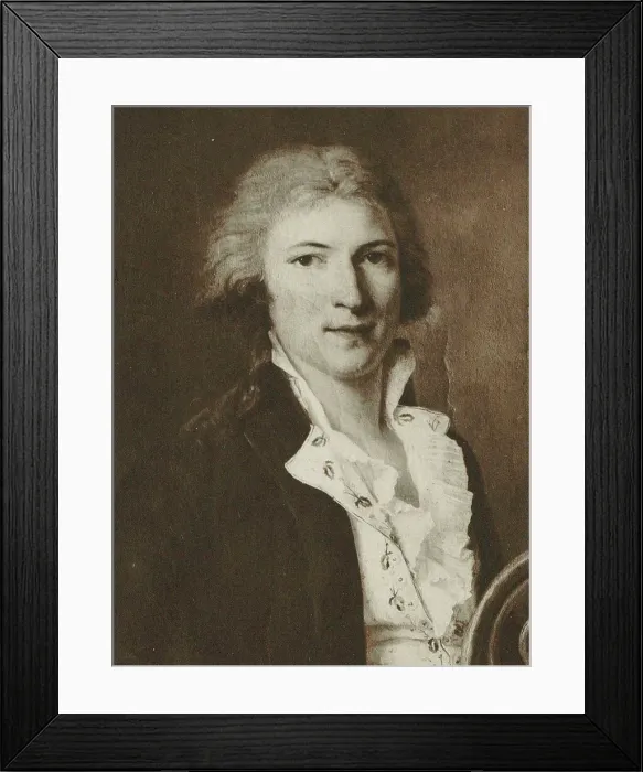 Framed Print : Portrait of the composer Frédéric Duvernoy (1765-1838), c. 1800. Creator: Anonymous Framed Print : Portrait of the composer Frédéric Duvernoy (1765-1838), c. 1800. Creator: Anonymous