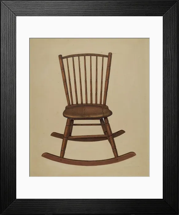 Framed Print : Chair, c. 1937. Creator: Leonard Battee Framed Print : Chair, c. 1937. Creator: Leonard Battee