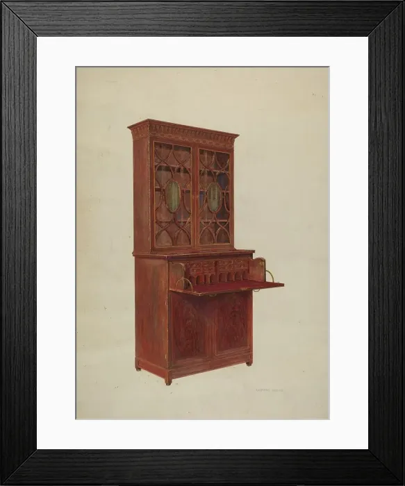 Framed Print : Secretary, c. 1942. Creator: Leonard Battee Framed Print : Secretary, c. 1942. Creator: Leonard Battee