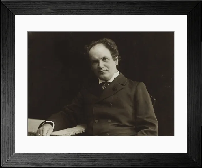 Framed Print : Portrait of the composer August Enna (1860-1939). Creator: Riise, Frederik (1863-1933) Framed Print : Portrait of the composer August Enna (1860-1939). Creator: Riise, Frederik (1863-1933)