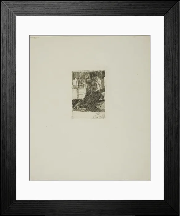 Framed Print : Young Norwegian at the Piano, 1891. Creator: Anders Leonard Zorn Framed Print : Young Norwegian at the Piano, 1891. Creator: Anders Leonard Zorn