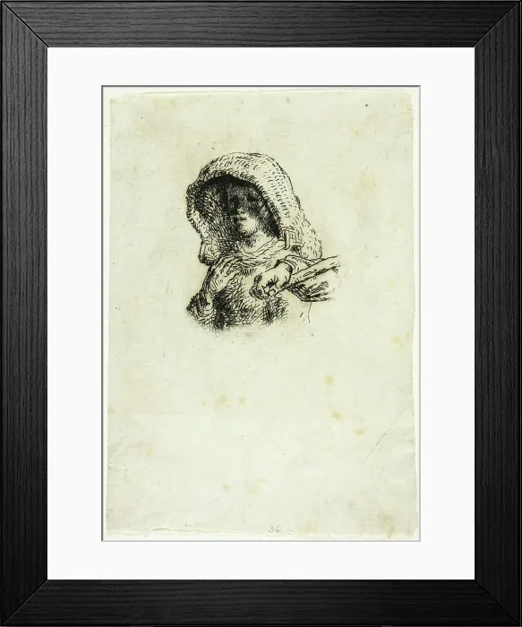 Framed Print : Peasants Going to Work, 1863. Creator: Jean Francois Millet Framed Print : Peasants Going to Work, 1863. Creator: Jean Francois Millet