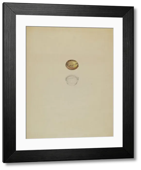 Framed Print : Brooch, c. 1936. Creator: Doris Beer Framed Print : Brooch, c. 1936. Creator: Doris Beer