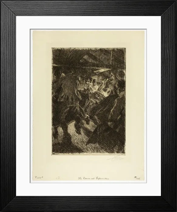 Framed Print : Gopsmor Cottage, 1917. Creator: Anders Leonard Zorn Framed Print : Gopsmor Cottage, 1917. Creator: Anders Leonard Zorn