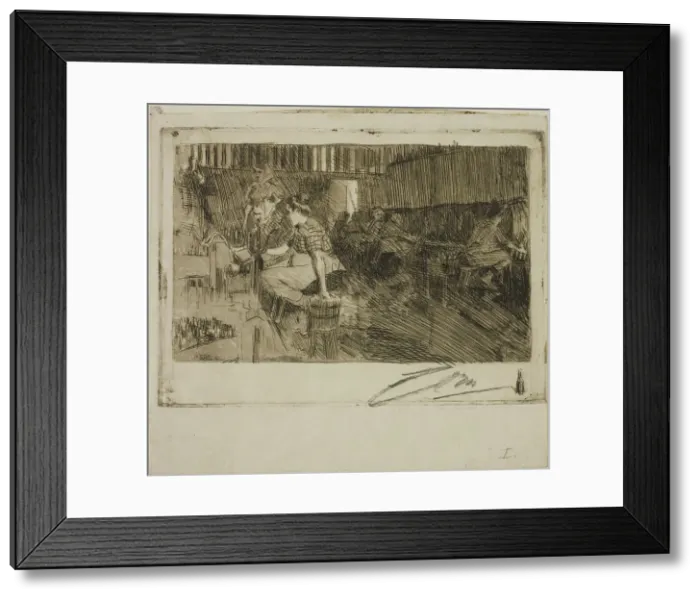 Framed Print : The Little Brewery, 1890. Creator: Anders Leonard Zorn Framed Print : The Little Brewery, 1890. Creator: Anders Leonard Zorn