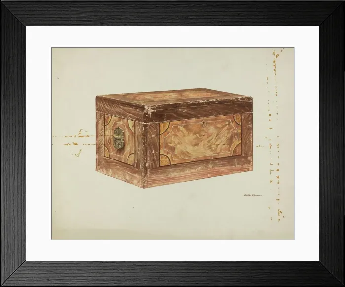 Framed Print : Chest, 1940. Creator: Edith Towner Framed Print : Chest, 1940. Creator: Edith Towner