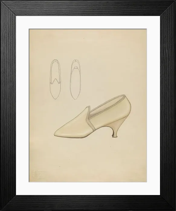 Framed Print : Wedding Slippers, c. 1936. Creator: Doris Beer Framed Print : Wedding Slippers, c. 1936. Creator: Doris Beer