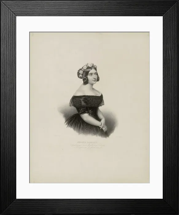 Framed Print : Princess Augusta of Cambridge (1822-1916), Grand Duchess of Mecklenburg-Strelitz. Creator: Giere, Julius (1807-1880) Framed Print : Princess Augusta of Cambridge (1822-1916), Grand Duchess of Mecklenburg-Strelitz. Creator: Giere, Julius (1807-1880)