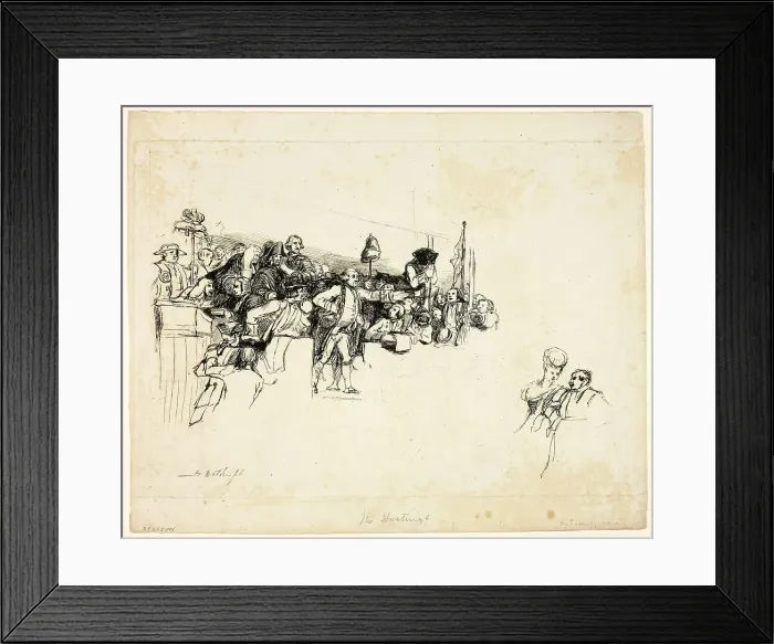 Framed Print : Charles James Fox on the Hustings at Covent Garden, n.d. Creator: David Wilkie Framed Print : Charles James Fox on the Hustings at Covent Garden, n.d. Creator: David Wilkie