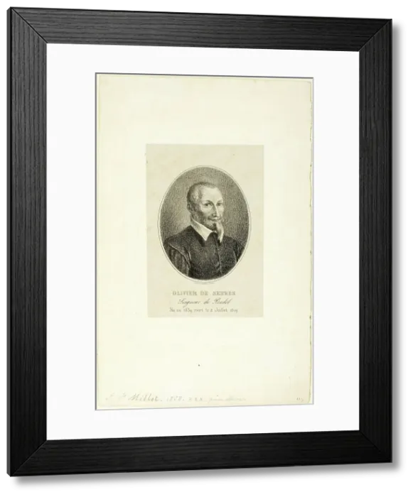Framed Print : Olivier de Serres, 1858. Creator: Jean Francois Millet Framed Print : Olivier de Serres, 1858. Creator: Jean Francois Millet