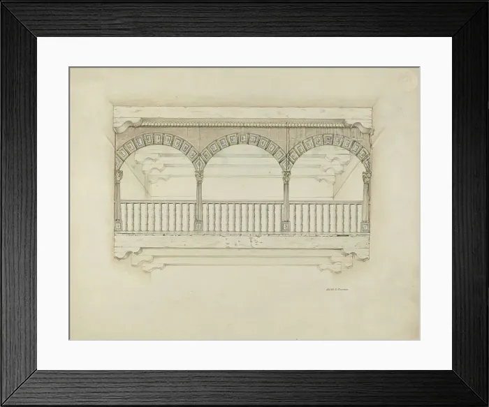 Framed Print : Screen, for Choir, 1939. Creator: Edith Towner Framed Print : Screen, for Choir, 1939. Creator: Edith Towner