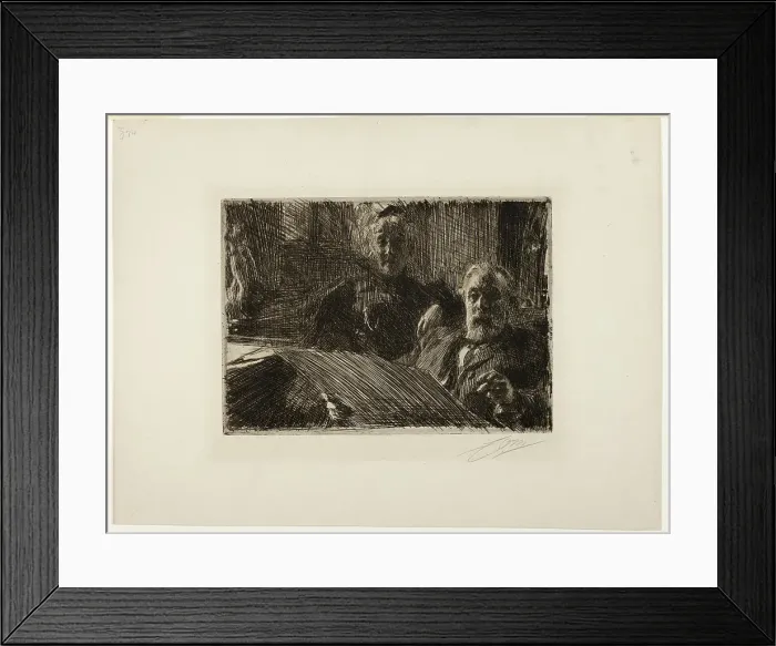 Framed Print : Mr. and Mrs. Fürstenberg, 1895. Creator: Anders Leonard Zorn Framed Print : Mr. and Mrs. Fürstenberg, 1895. Creator: Anders Leonard Zorn
