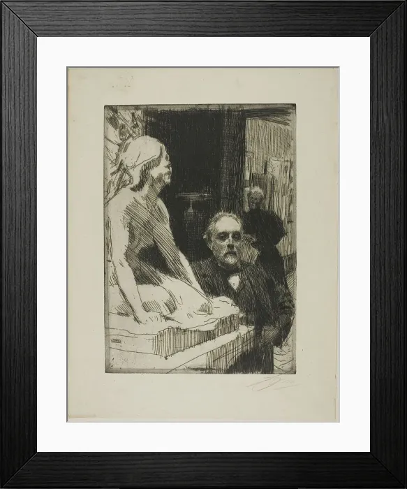 Framed Print : Pontus Fürstenberg and his Wife (standing near Hasselberg's Frog'), 1895. Creator: Anders Leonard Zorn. Pontus Fürstenberg and his Wife (standing near Hasselberg's Frog'), 1895. Creator: Anders Leonard Zorn Framed Print : Pontus Fürstenberg and his Wife (standing near Hasselberg's Frog'), 1895. Creator: Anders Leonard Zorn. Pontus Fürstenberg and his Wife (standing near Hasselberg's Frog'), 1895. Creator: Anders Leonard Zorn