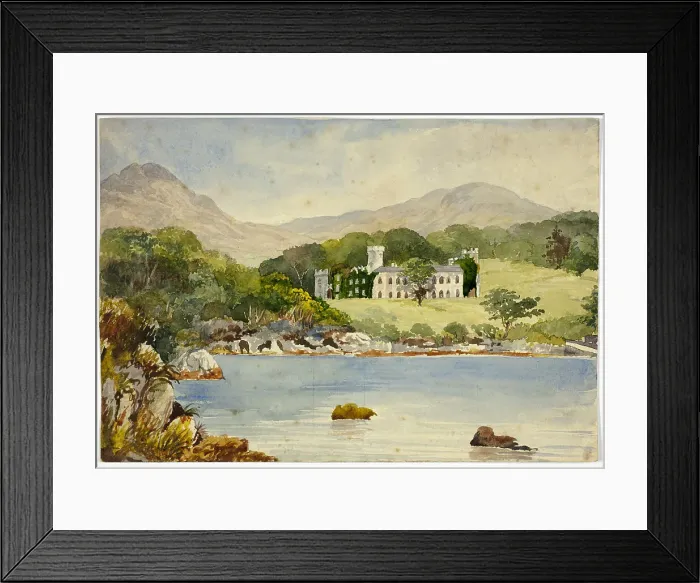 Framed Print : Leitch Castle, 1840 / 50. Creator: William Leighton Leitch Framed Print : Leitch Castle, 1840 / 50. Creator: William Leighton Leitch