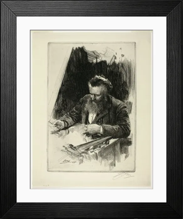 Framed Print : Axel Herman Haig III, 1884. Creator: Anders Leonard Zorn Framed Print : Axel Herman Haig III, 1884. Creator: Anders Leonard Zorn