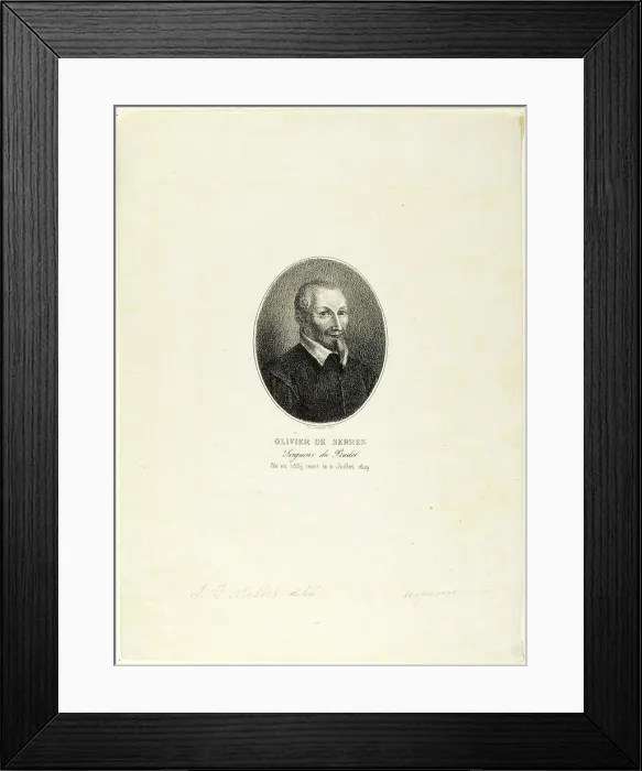 Framed Print : Olivier de Serres, 1858. Creator: Jean Francois Millet Framed Print : Olivier de Serres, 1858. Creator: Jean Francois Millet