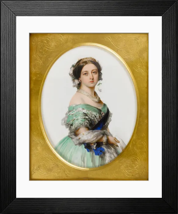 Framed Print : Portrait of Queen Victoria, 1856. Creator: Simpson, John (1811-after 1871) Framed Print : Portrait of Queen Victoria, 1856. Creator: Simpson, John (1811-after 1871)
