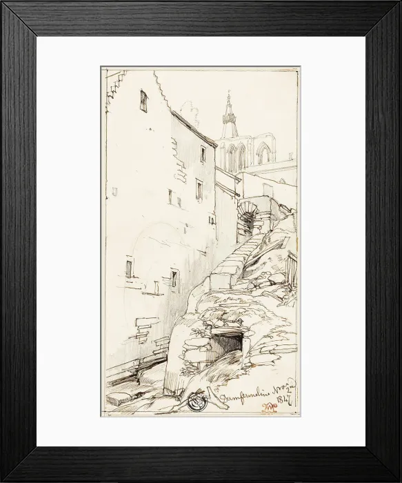 Framed Print : Dunfermline, March 2, 1847. Creator: William Leighton Leitch Framed Print : Dunfermline, March 2, 1847. Creator: William Leighton Leitch