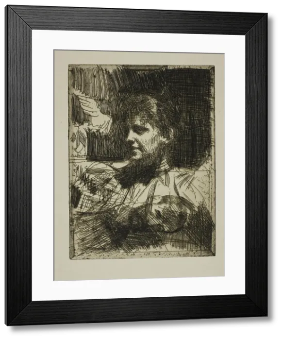 Framed Print : Gerda Hagborg I ('Pour plaire'), 1893. Creator: Anders Leonard Zorn. Gerda Hagborg I ('Pour plaire'), 1893. Creator: Anders Leonard Zorn Framed Print : Gerda Hagborg I ('Pour plaire'), 1893. Creator: Anders Leonard Zorn. Gerda Hagborg I ('Pour plaire'), 1893. Creator: Anders Leonard Zorn