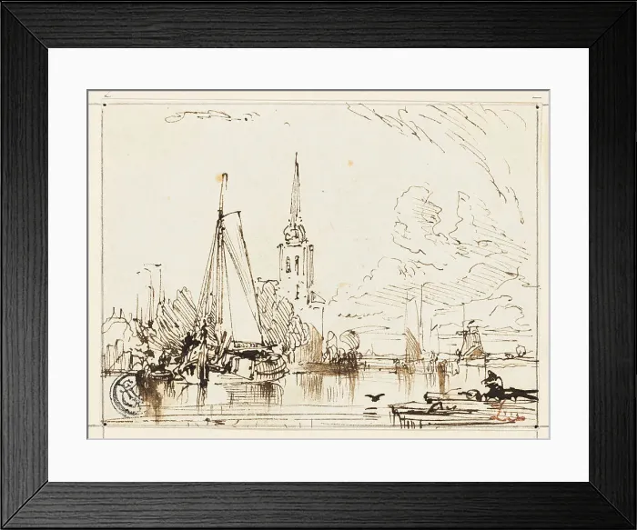 Framed Print : On the Thames, n.d. Creator: William Leighton Leitch Framed Print : On the Thames, n.d. Creator: William Leighton Leitch