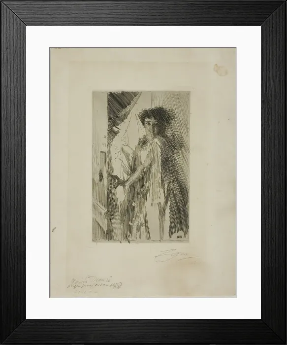 Framed Print : Rosita Mauri, 1889. Creator: Anders Leonard Zorn Framed Print : Rosita Mauri, 1889. Creator: Anders Leonard Zorn